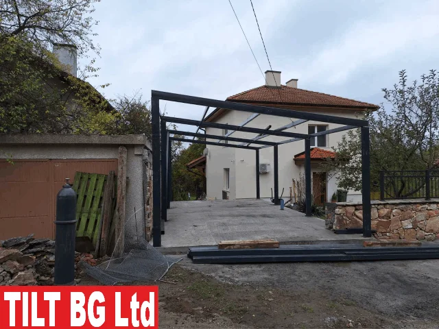 Метален гараж термопанели — стенна изолация. Метални конструкции в България.
